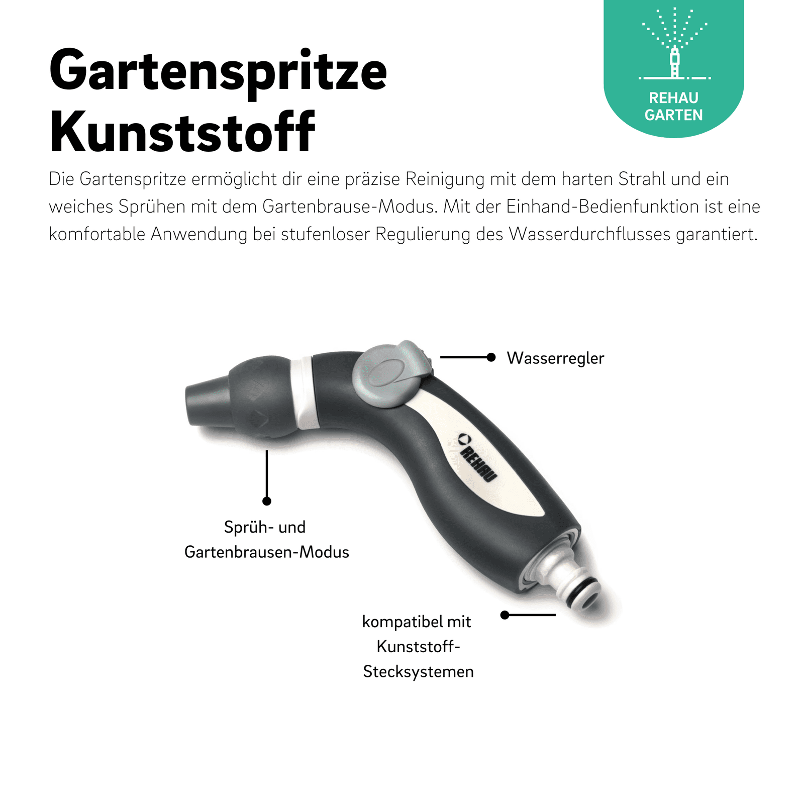 Gartenspritze Kunststoff - REHAU Gartenshop